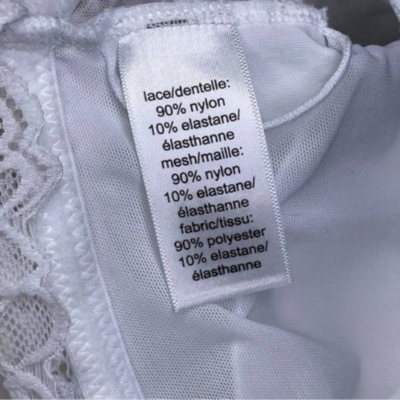 2/$15 Maurices White Lace Racerback Bralette Size Large - Picture 7 of 8